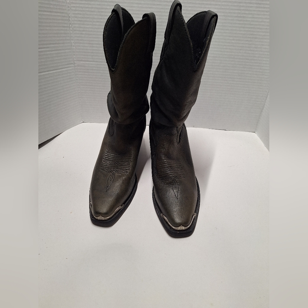 Durango Greenish Gray Heeled Boots Western Boots